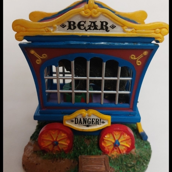Lemax Circus Animal Cages Village Collectible Table Accents Bear - Picture 2 of 7